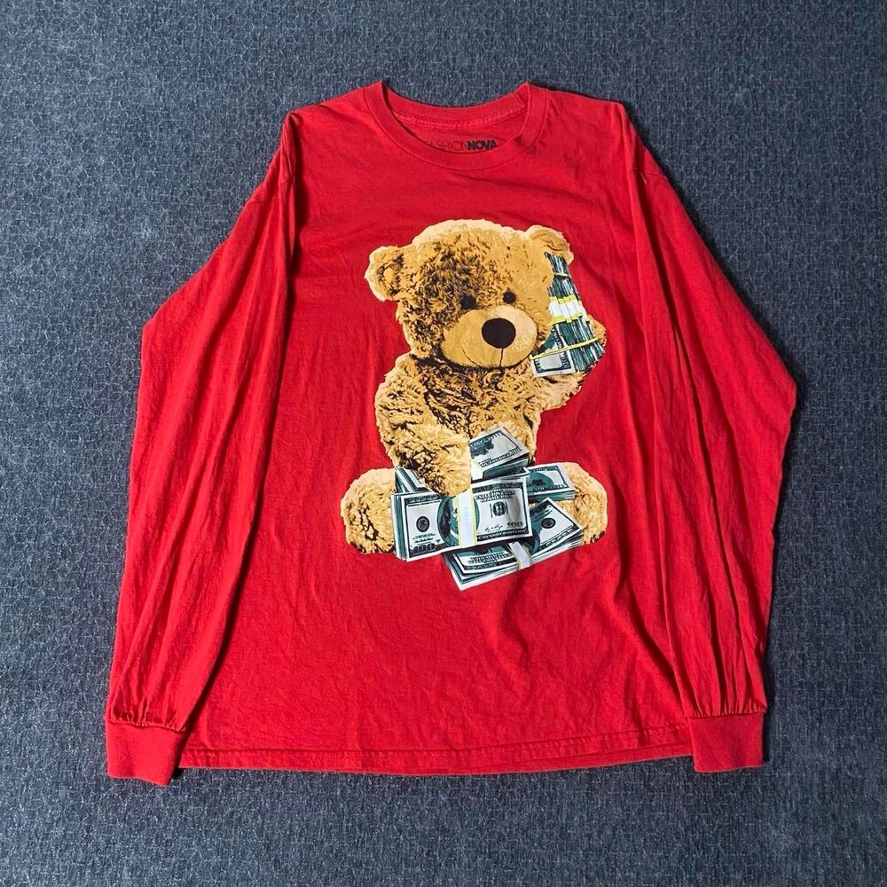 Fashion-nova Women's Red T-shirt